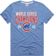 Homage Men's Homage Light Blue Chicago Cubs Tri-Blend Hyperlocal T-Shirt