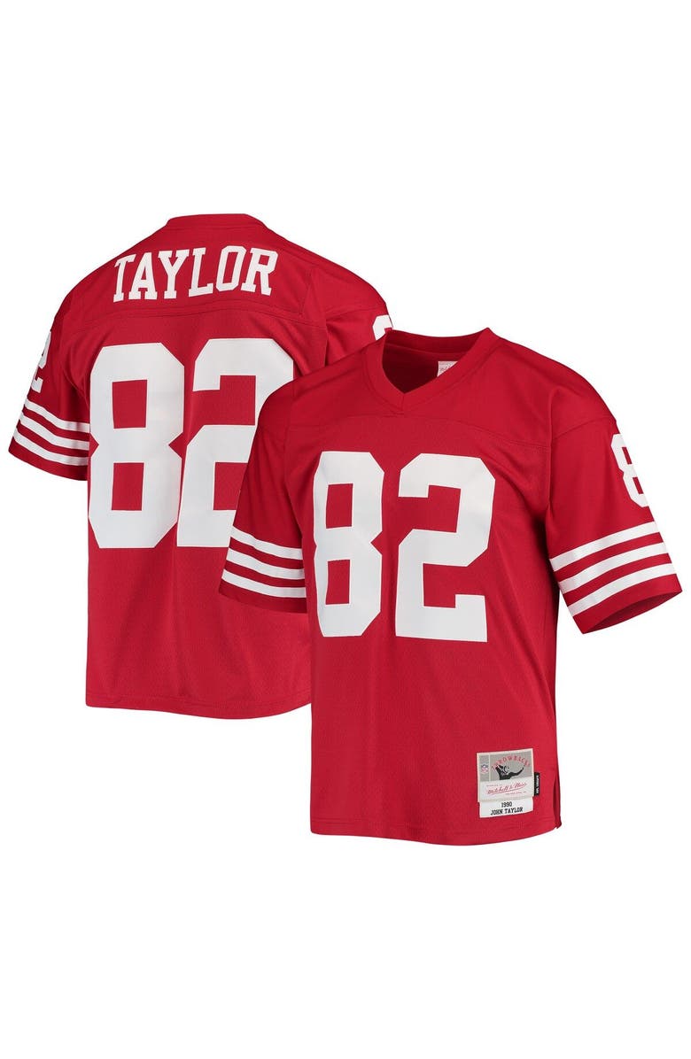 Mitchell & Ness Men's Mitchell & Ness John Taylor Scarlet San Francisco 49ers Legacy Replica Jersey, Main, color, Scarlet