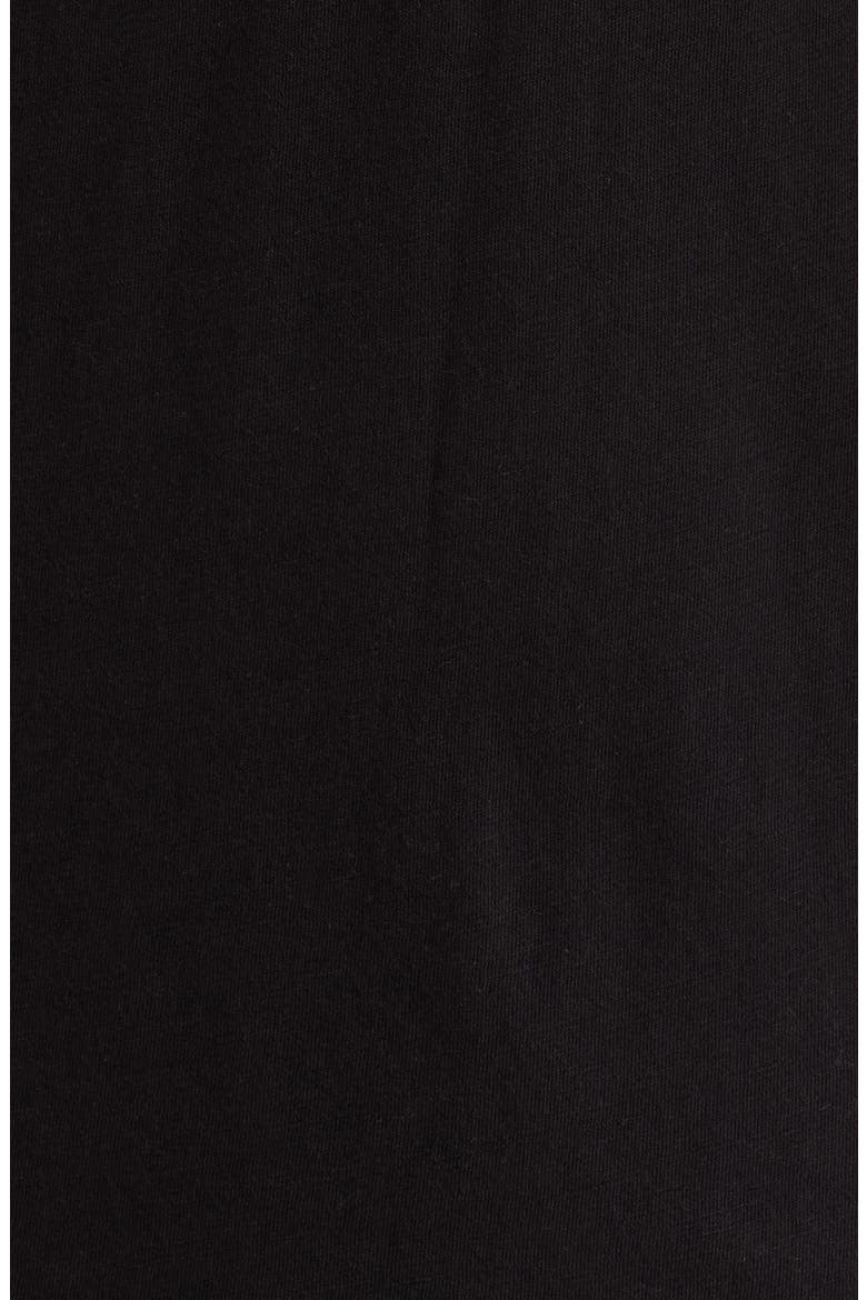 Eyelet Ruffle T-Shirt, Alternate, color, BLACK
