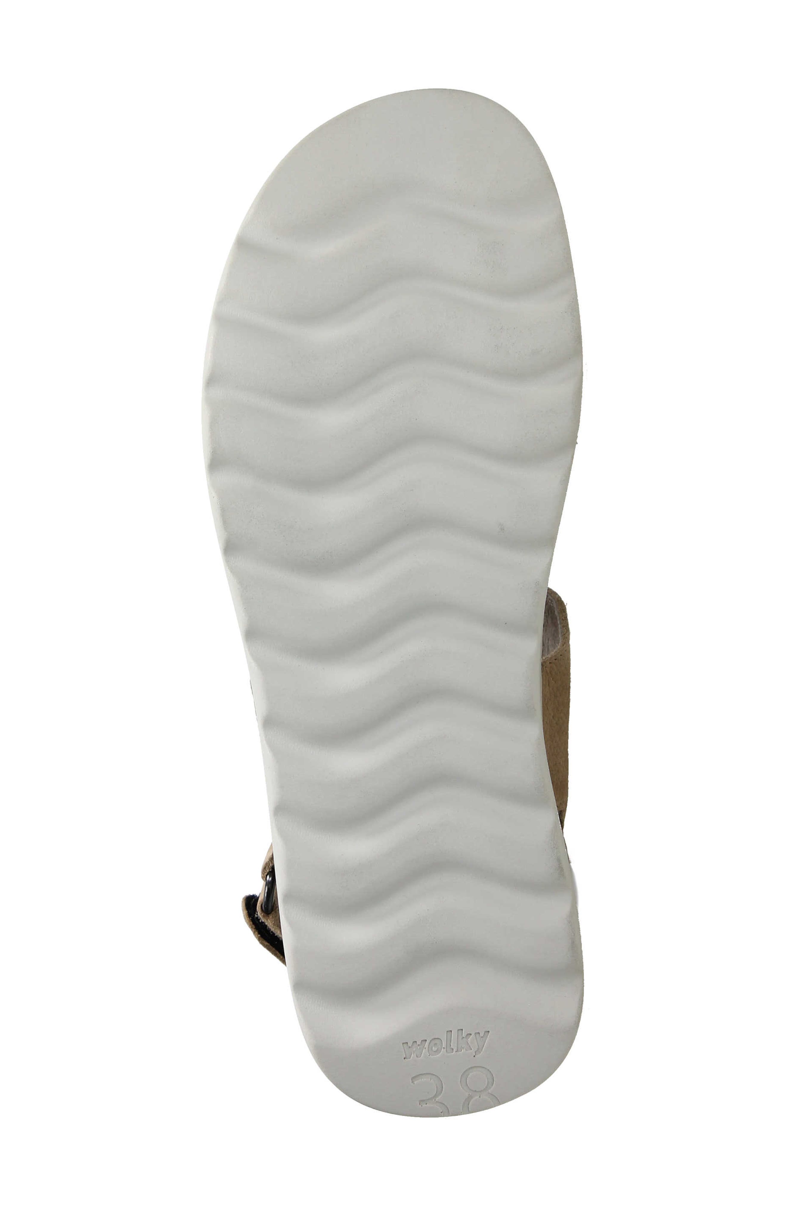 Wolky Ikaria Ankle Strap Platform Wedge Sandal, Alternate, color, Beige Nubuck