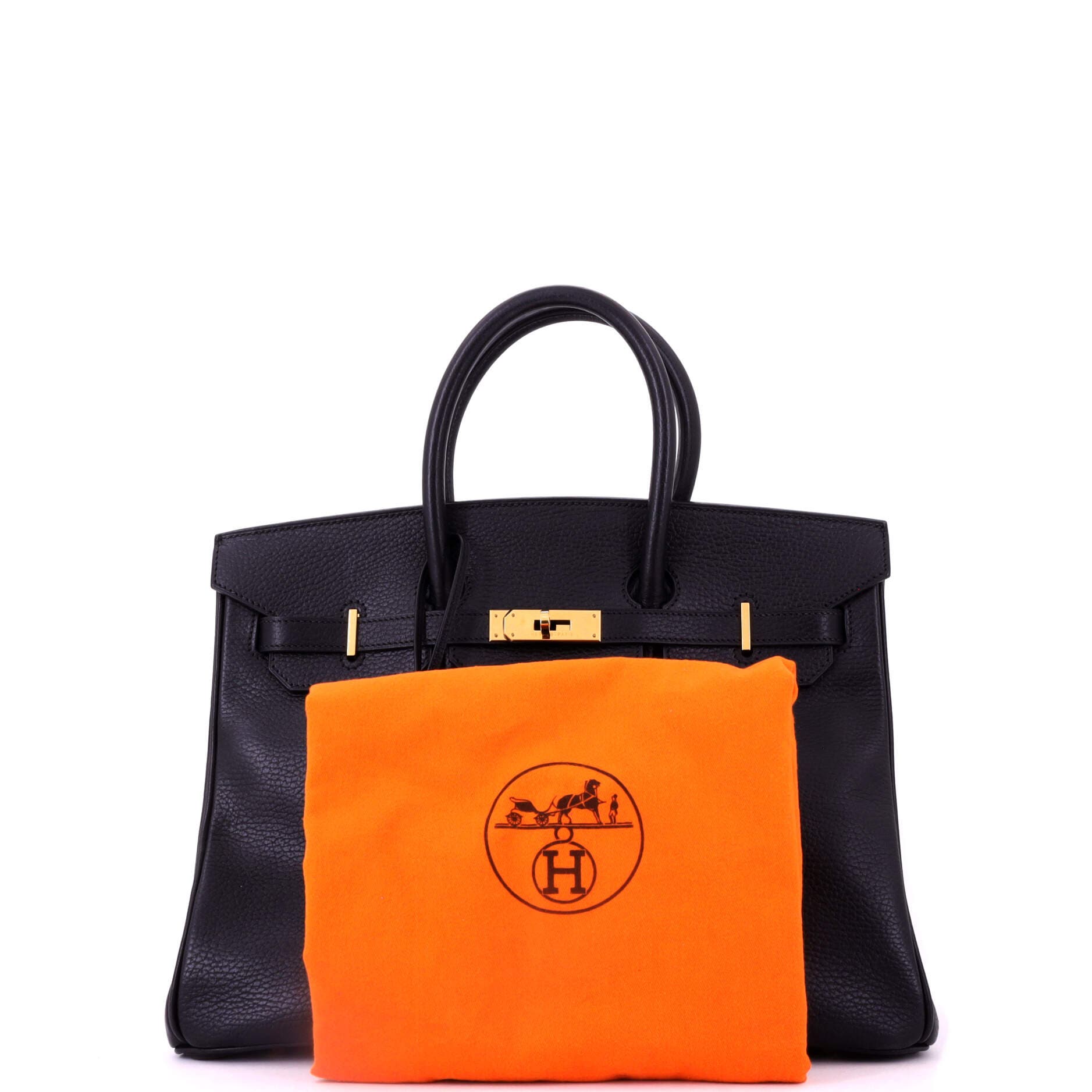 Pre-Owned Hermes Birkin Handbag Black Ardennes with Gold Hardware 35, Alternate, color, Noir