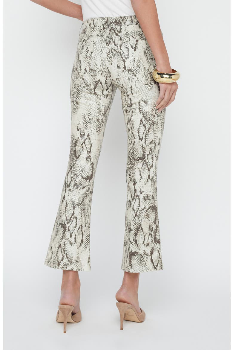 Tati Mico Crop Bootcut Jeans, Alternate, color, TAN MULTI SNAKE COATED