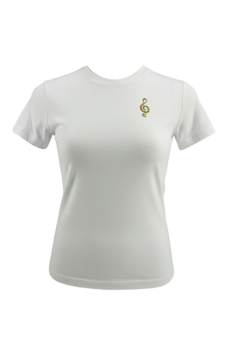 Madison Maison Music Is The Answer T-Shirt, Main, color, White