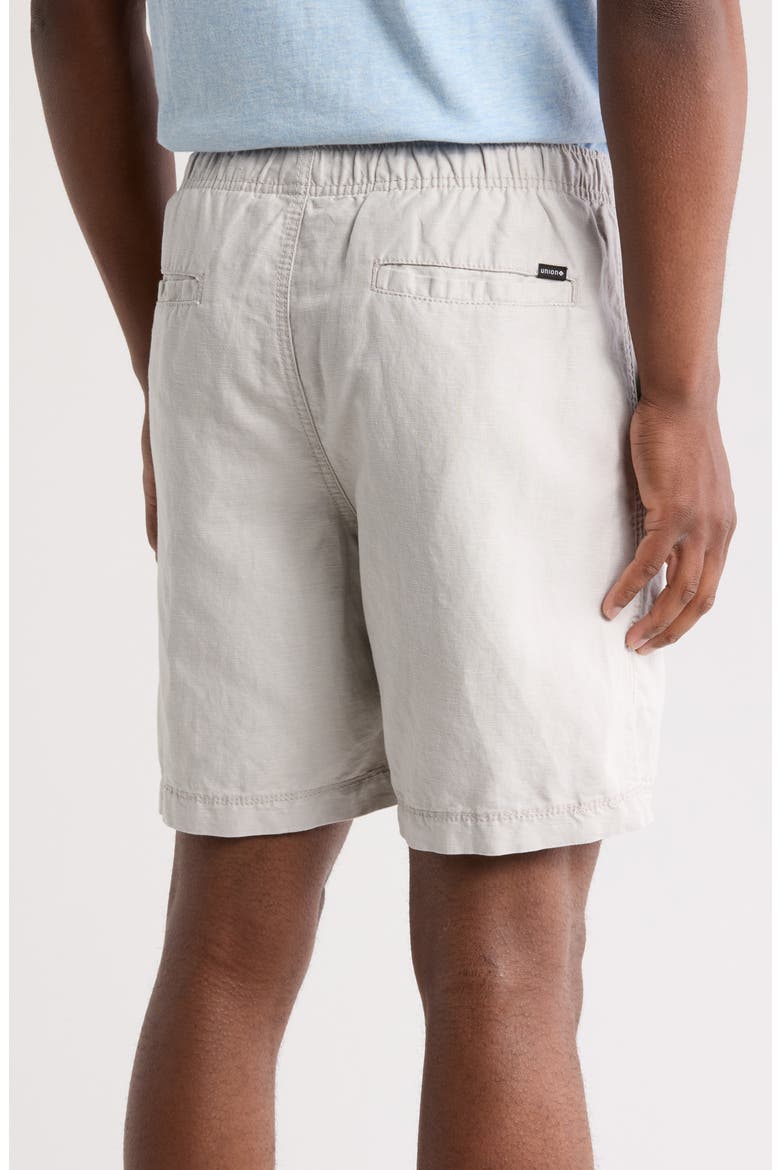 Cubano Linen & Cotton Pull-On Shorts, Alternate, color, VAPOR
