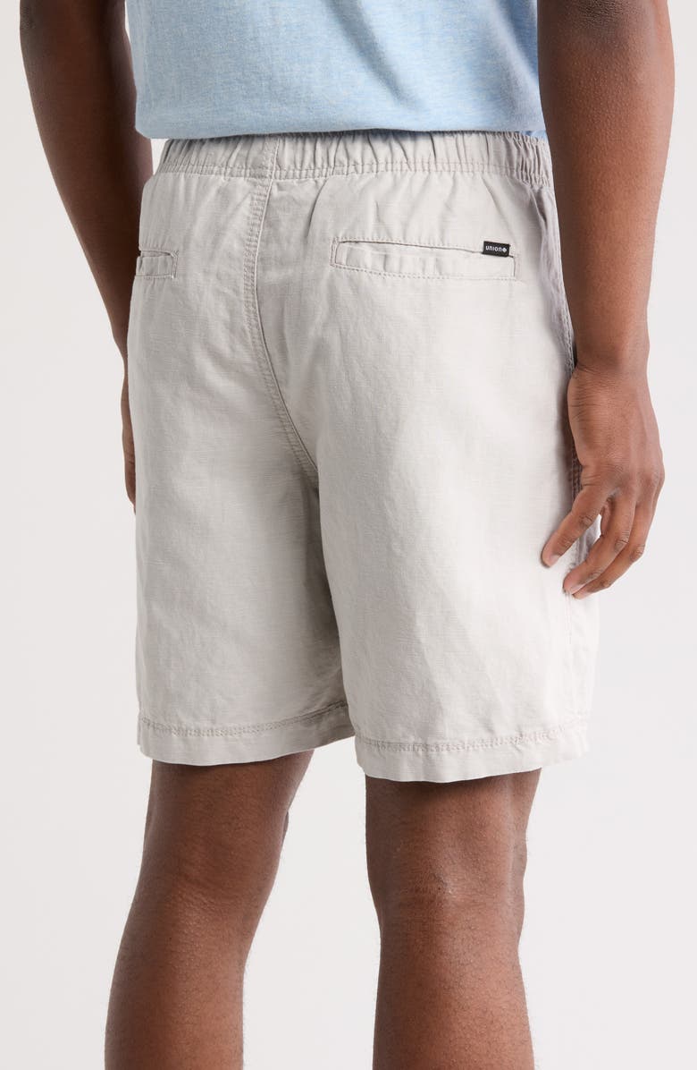 Union Cubano Linen & Cotton Pull-On Shorts, Alternate, color, Vapor