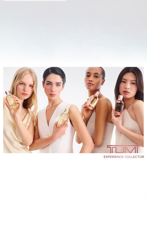 Tumi Whisper Experience Collector Extrait De Parfum Duo $190 Value In Transparent
