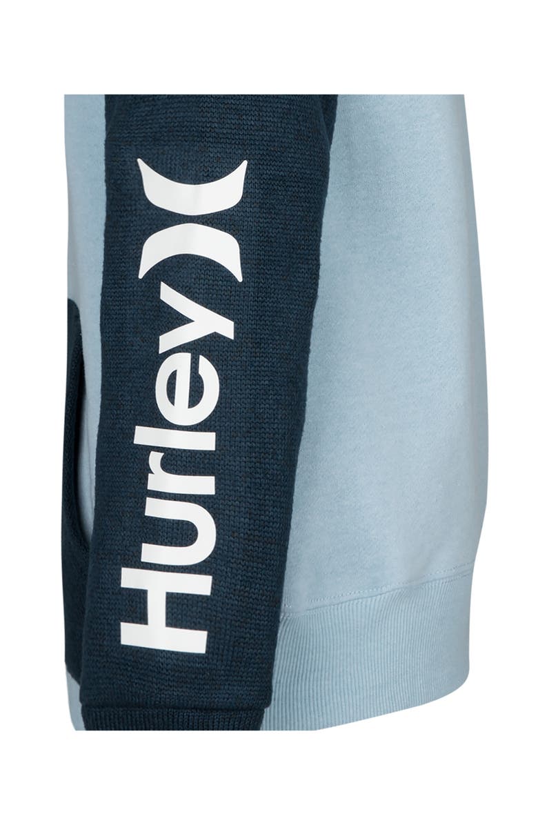 Hurley Kids' Winter Knit Icon Pullover Hoodie, Alternate, color, Crystal Heather