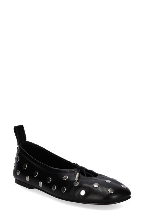 Rosalind Studded Leather Flat