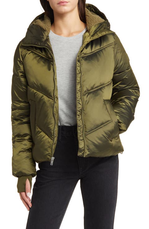 Ronney Water Resistant Crop Puffer Jacket