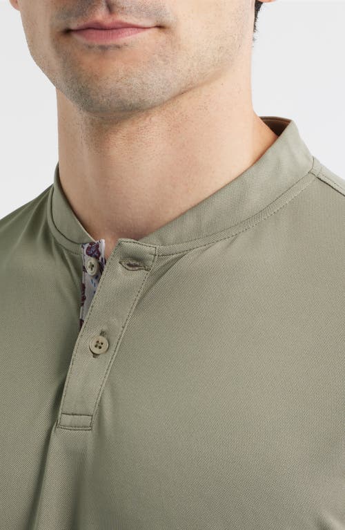 Swannies Enzo Blade Collar Polo In Green