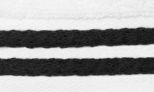 Sferra Aura Nuova Washcloth In White/black