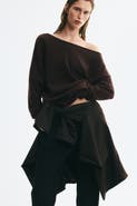 H&M Fine-Knit One-Shoulder Sweater