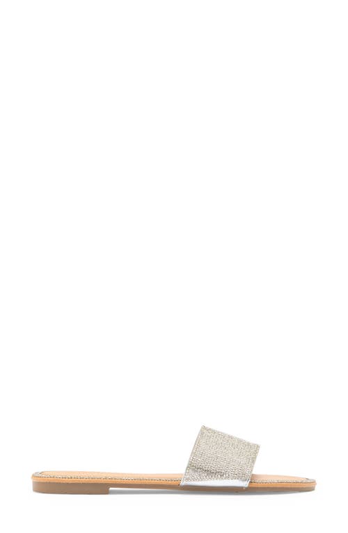 Wild Diva Lounge Roo Rhinestone Slide Sandal