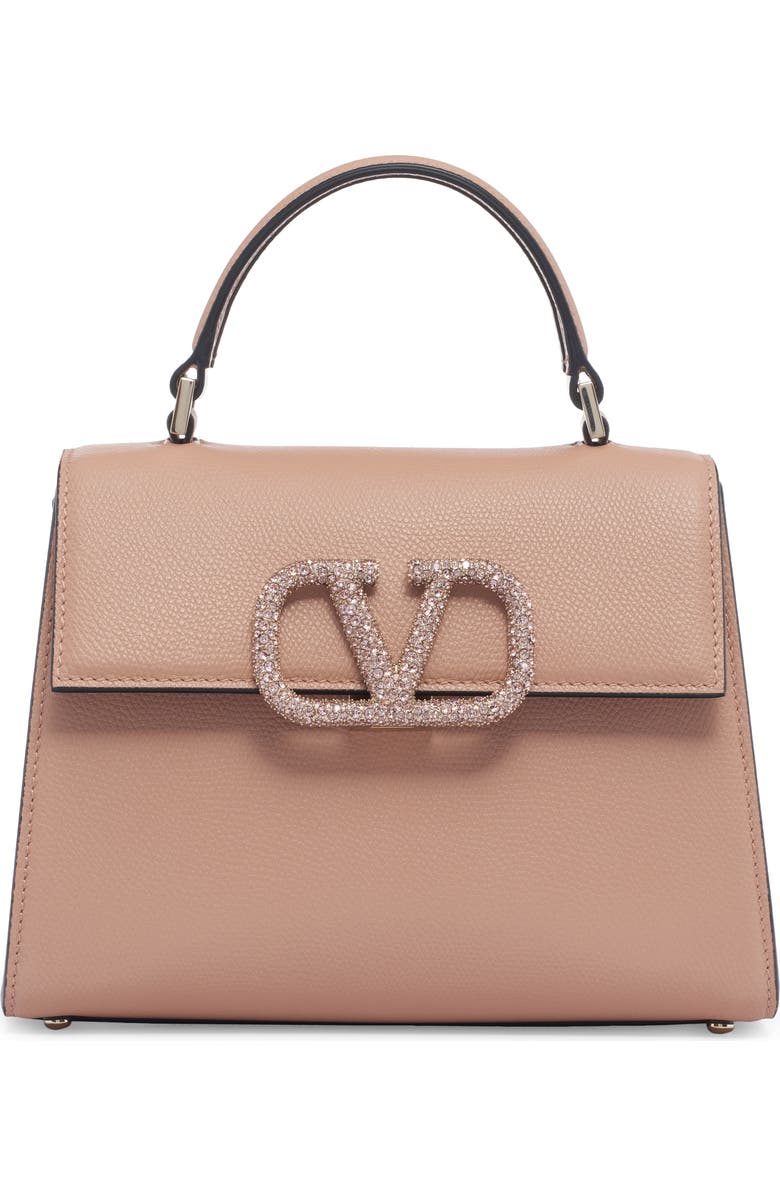 Valentino Garavani Small VSling Leather Top Handle Bag, Main, color,
