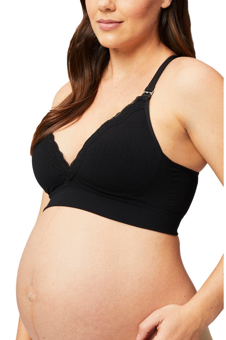 Tutti Frutti Maternity/Nursing Bra, Main, color, BLACK
