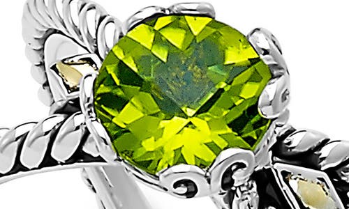 Samuel B. 18k & Silver 1.20 Ct. Tw. Peridot X Ring In Peridot Green