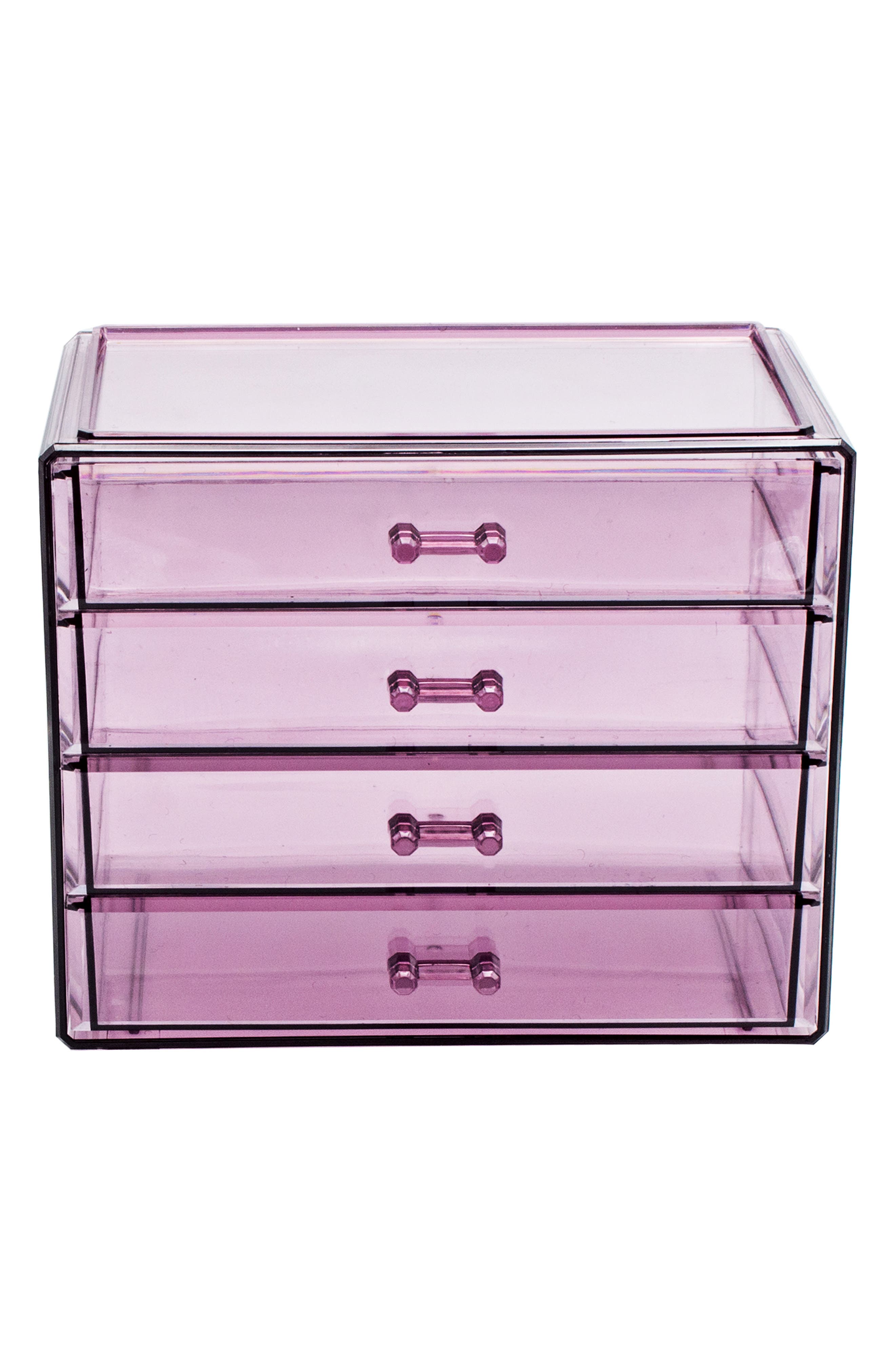 SORBUS Acrylic 4 Drawer Cosmetics Makeup & Jewelry Storage Case Display
