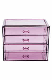 SORBUS Acrylic 4 Drawer Cosmetics Makeup & Jewelry Storage Case Display