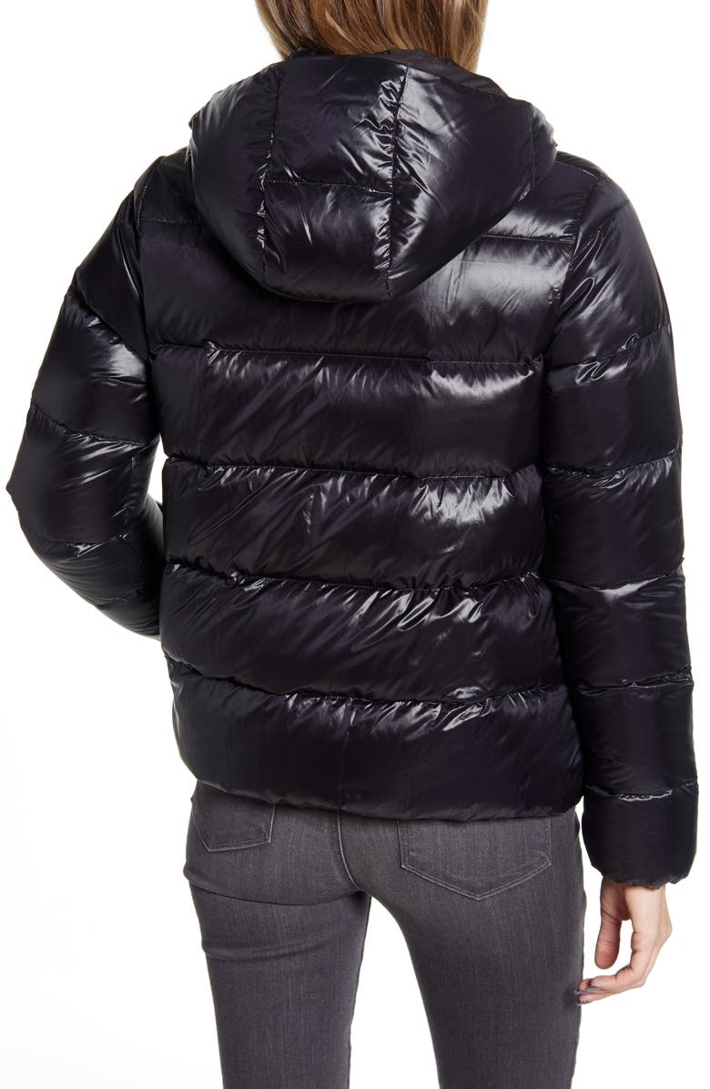 Patagonia Raven Rocks Durable Water Repellent Hooded Down Jacket, Alternate, color, 
