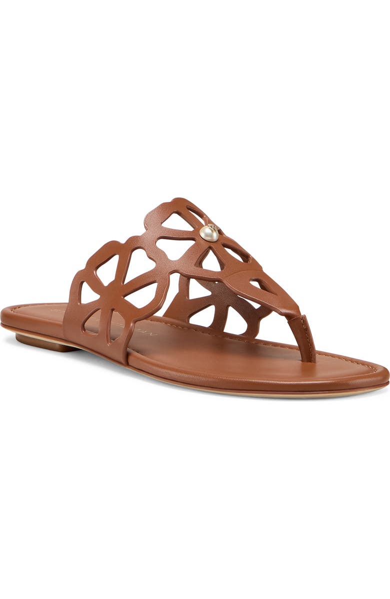 Stuart Weitzman Jasmine Cutout Sandal, Main, color, Luxe Saddle