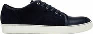 Lanvin Dbb1 Leather And Suede Sneakers