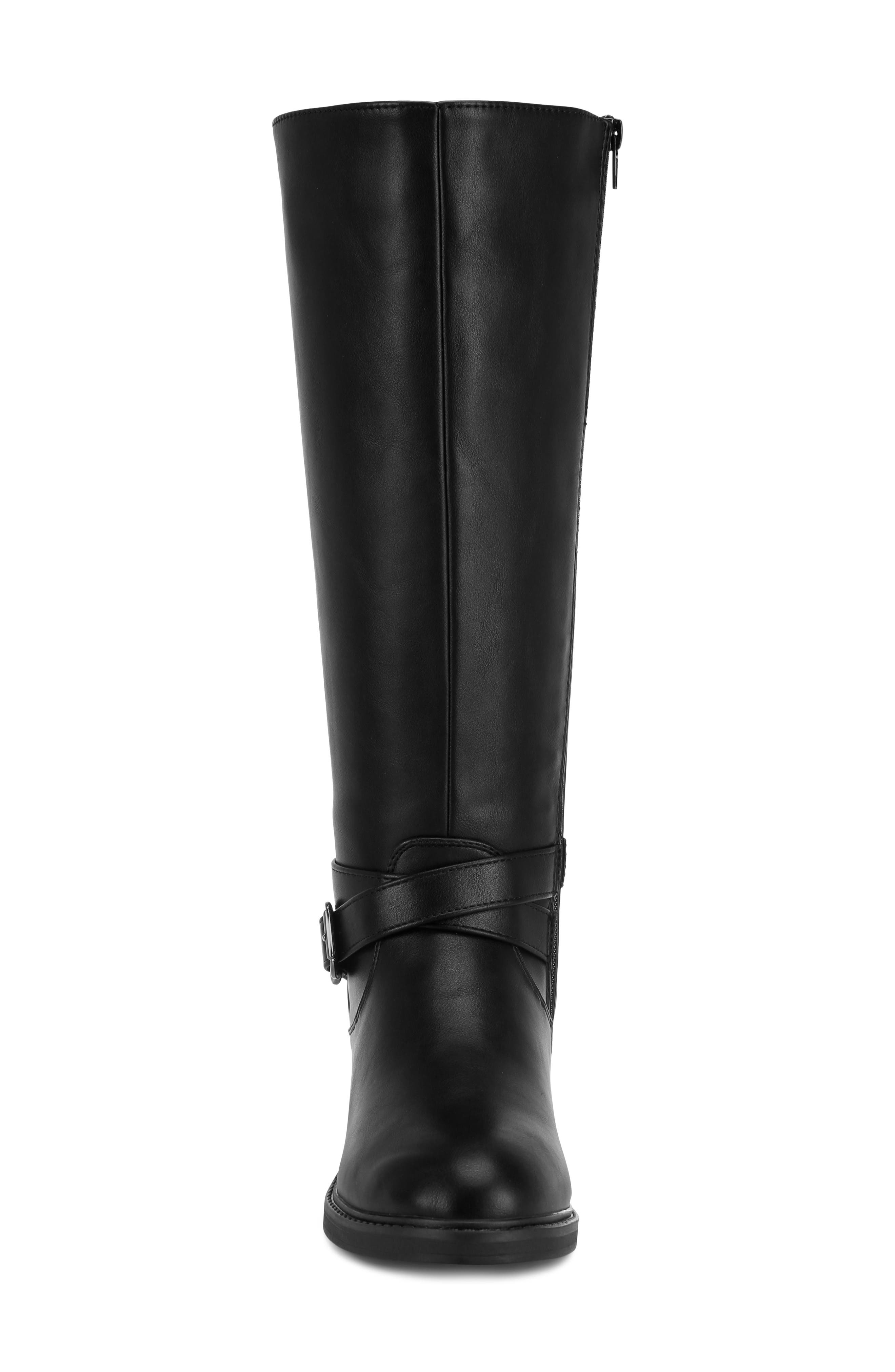 Euphemia Leather Knee High Boot, Alternate, color, BLACK SMOOTH