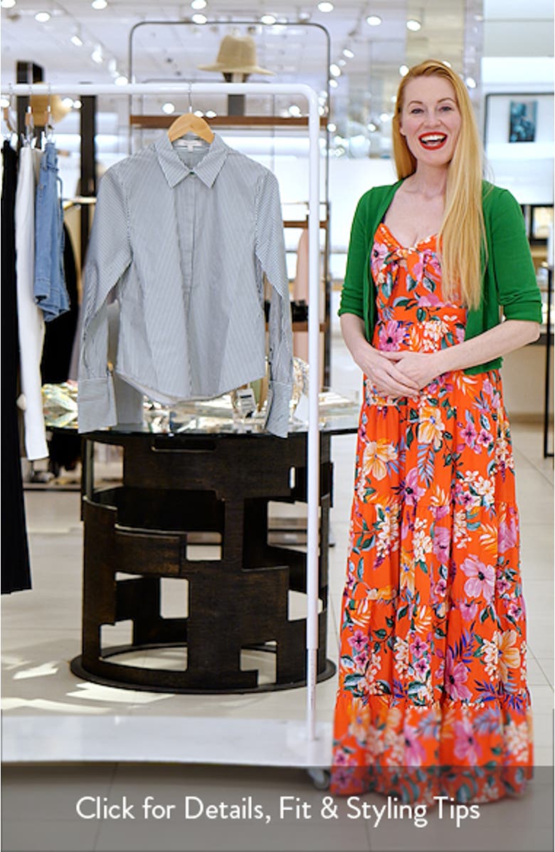 The Classic Stripe Cotton Poplin Button-Up Shirt, sales video thumbnail