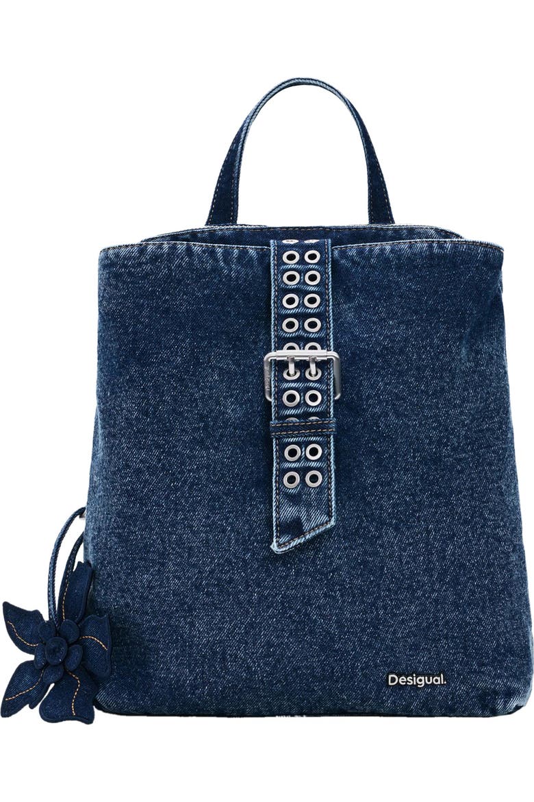 desigual mini backpack Nero Polyurethane Women SEYMAYKA Side pocket with buckle Desigual Women's Blue Backpack