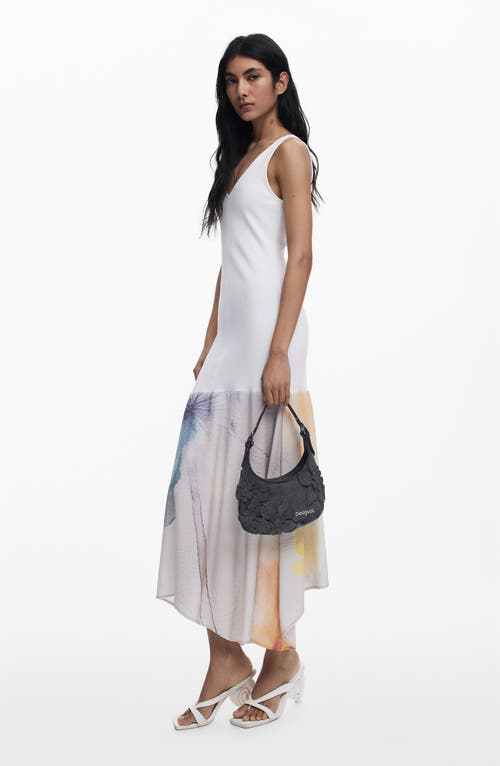 Desigual Faux Leather Shoulder Bag In Gray