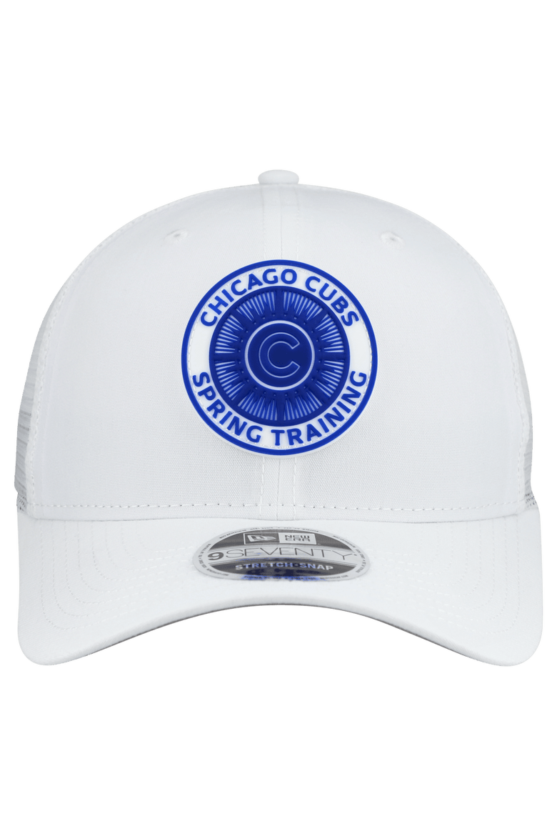 Men's New Era  White Chicago Cubs 2026 Spring Training Fan Pack 9SEVENTY Adjustable Trucker Hat, Alternate, color, White