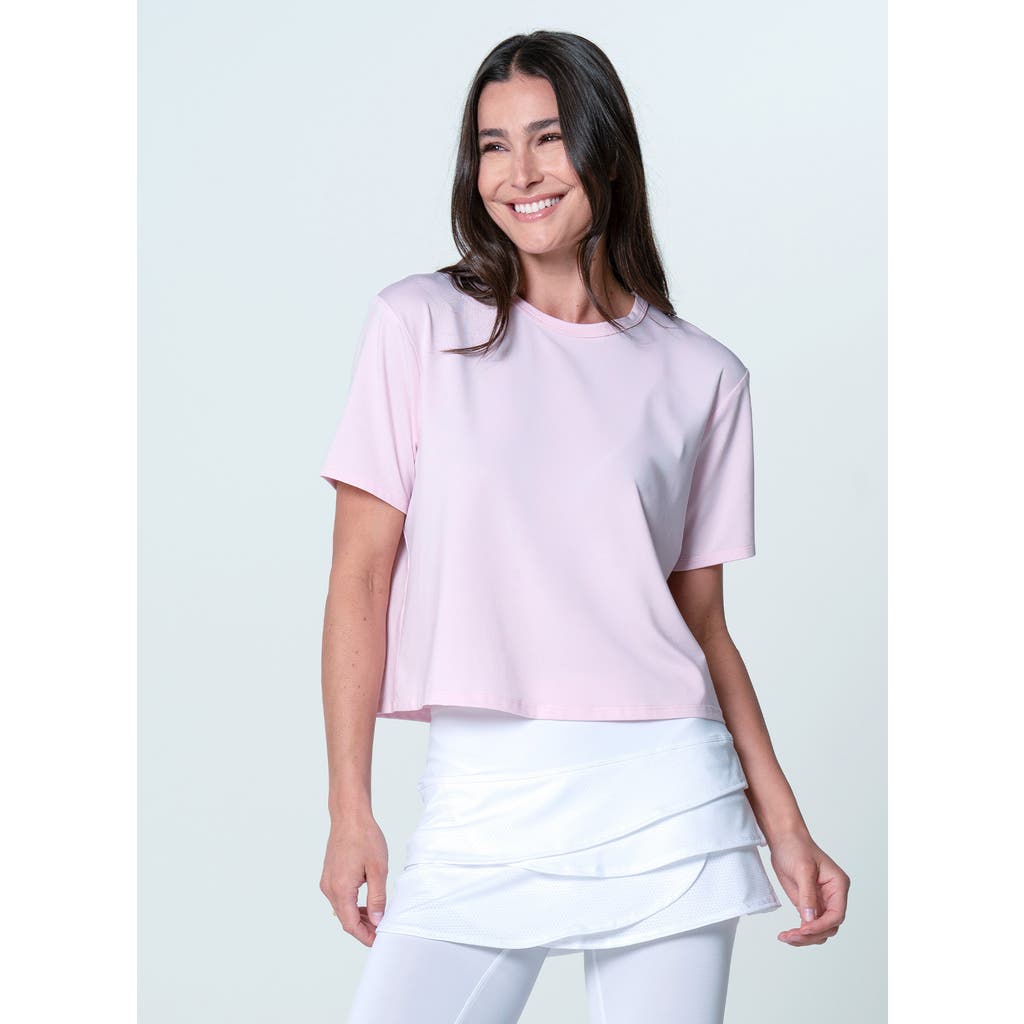 Lucky In Love Power Box Tee In Purple