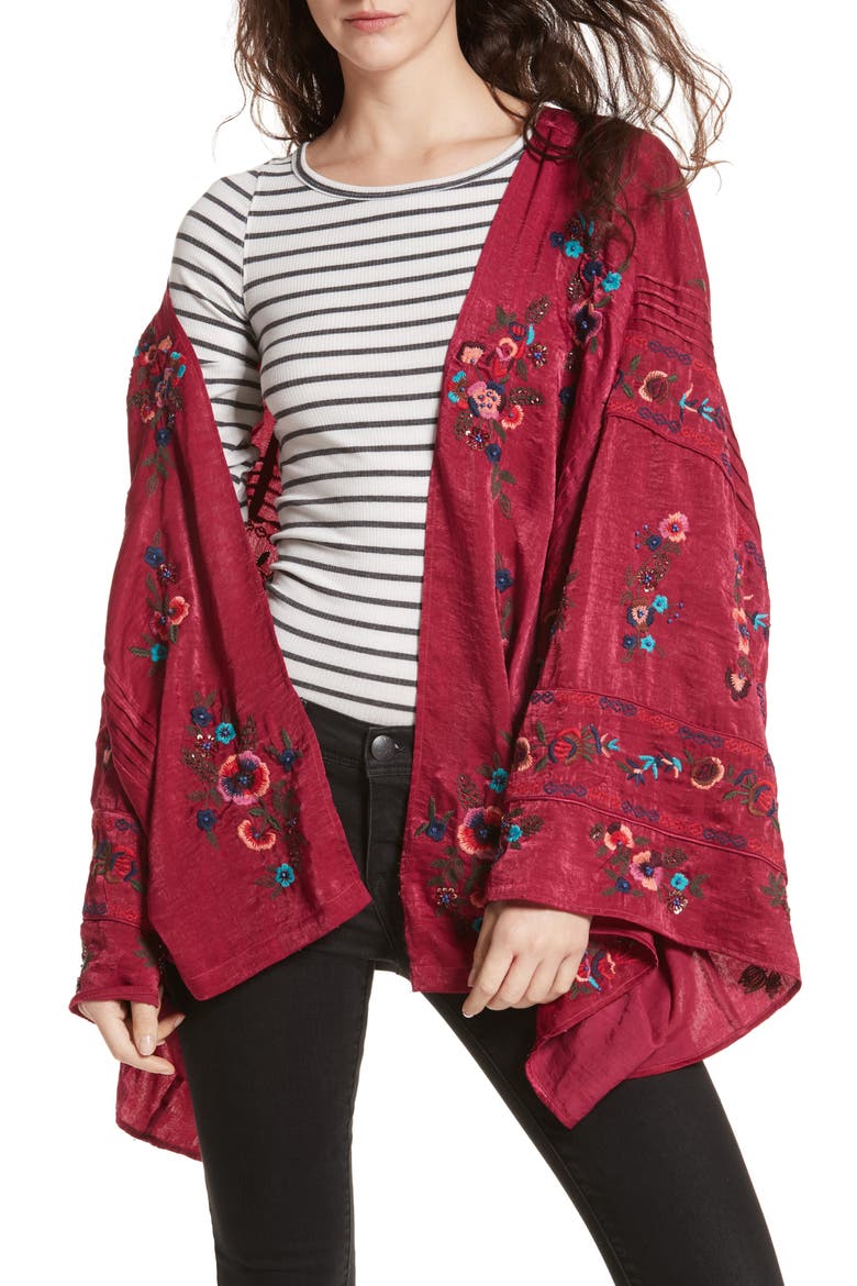 Ariel Kimono, Main, color, RASPBERRY
