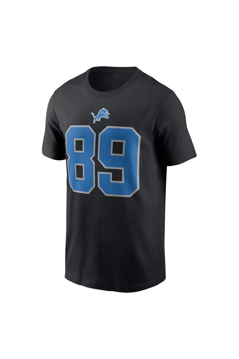 Men's Nike Dan Campbell Black Detroit Lions Retired Player Name & Number T-Shirt, Alternate, color, Black