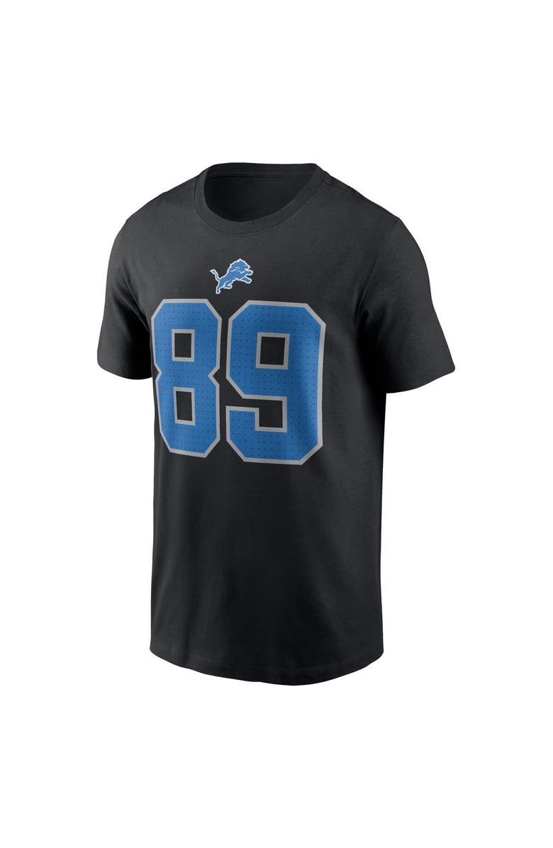 Nike Men's Nike Dan Campbell Black Detroit Lions Retired Player Name & Number T-Shirt, Alternate, color, Black