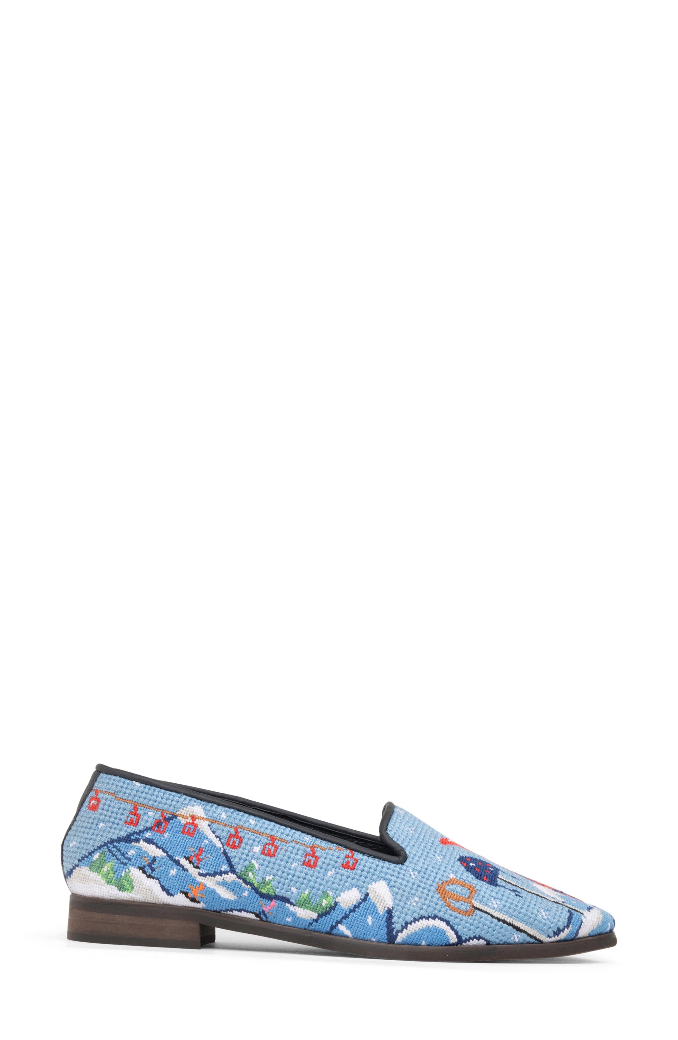 ByPaige Après Ski Needlepoint Loafer, Alternate, color, Blue