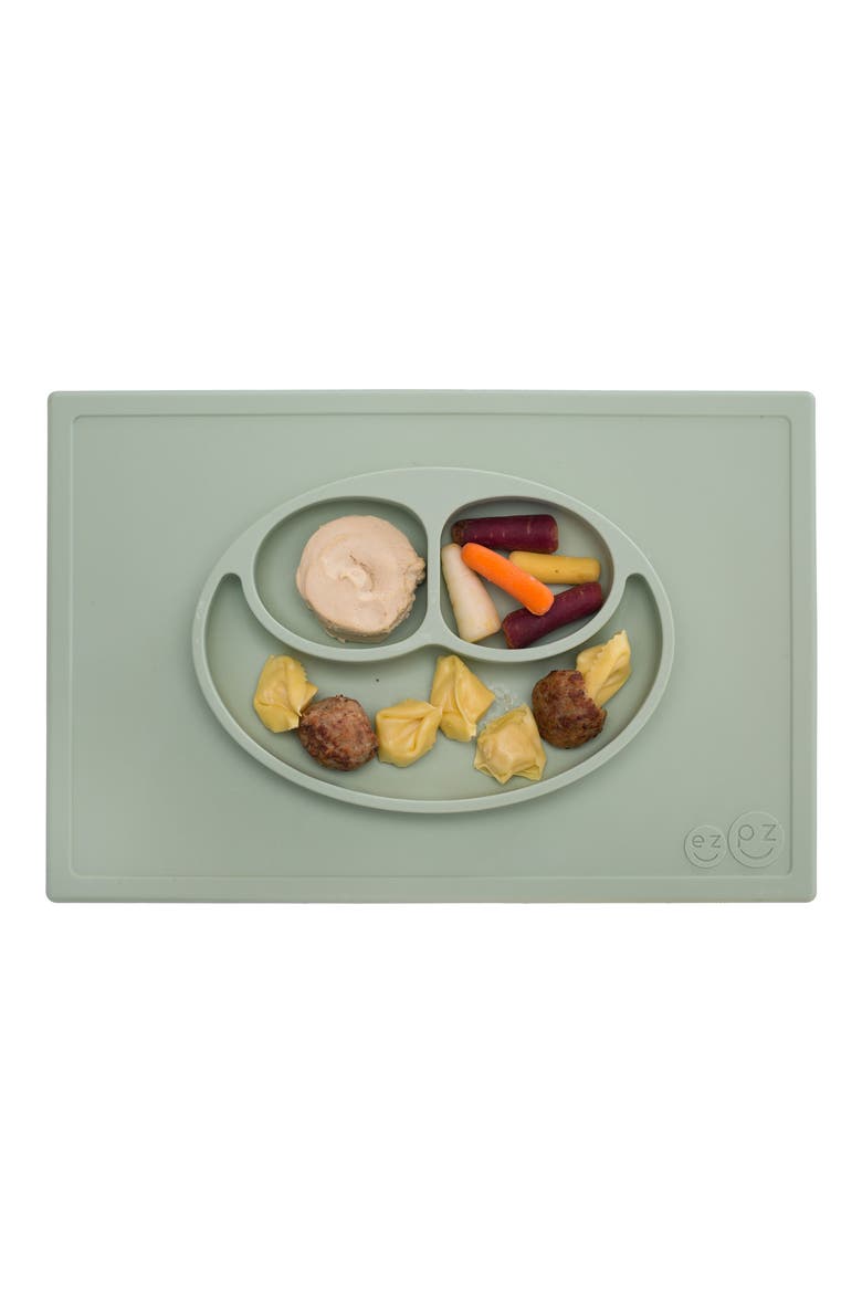 'Happy Mat' Silicone Feeding Mat, Alternate, color, SAGE