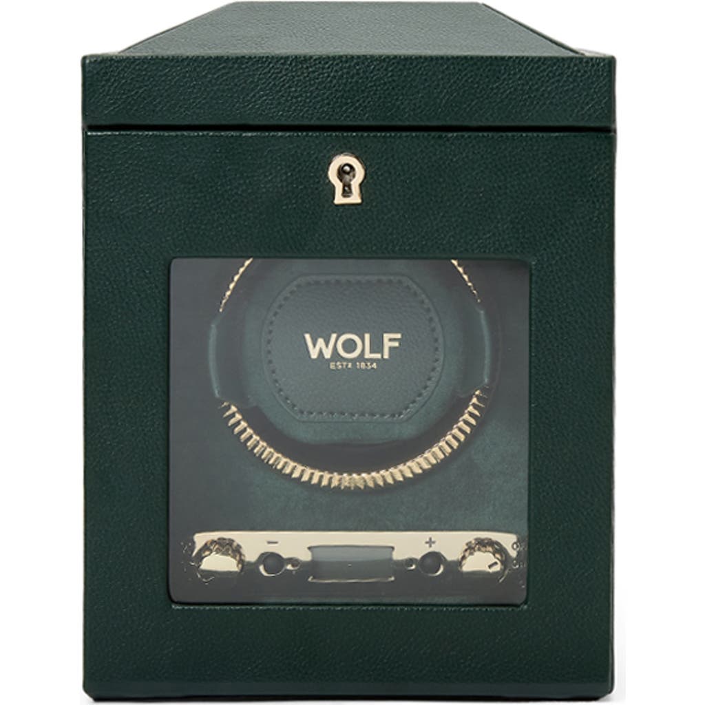 Wolf British Racing Single Watch Winder In Green