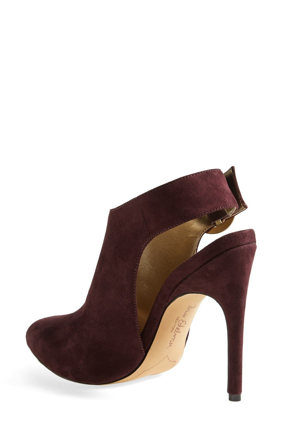 'Julian' Suede Bootie, Alternate, color, NEW BURGUNDY SUEDE