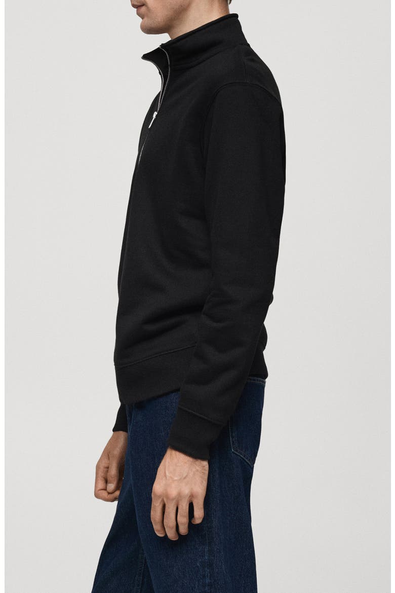 Half Zip Pullover, Alternate, color, BLACK