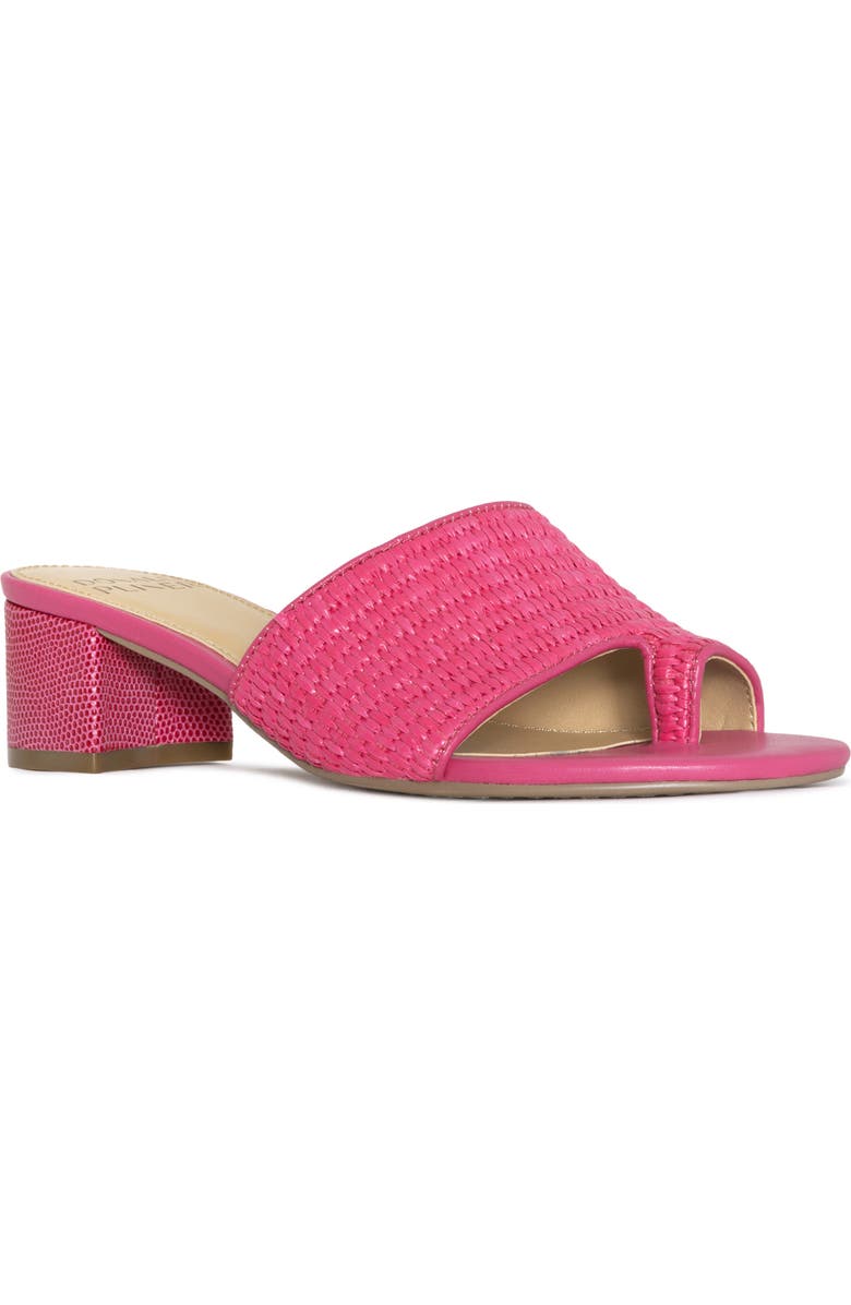 Donald Pliner Naia Embossed Slide Sandal, Main, color, Magenta