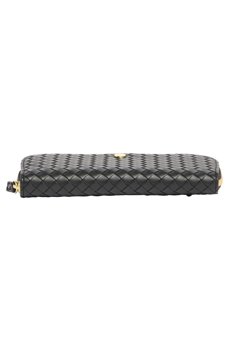 MUNDI SMALL LEATHER GOODS Candice Woven Clutch, Alternate, color, 08N-Black