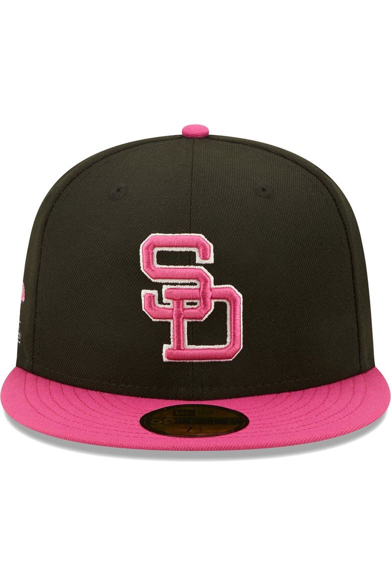 Men's New Era Black/Pink San Diego Padres 1984 World Series  Passion 59FIFTY Fitted Hat, Alternate, color, Black