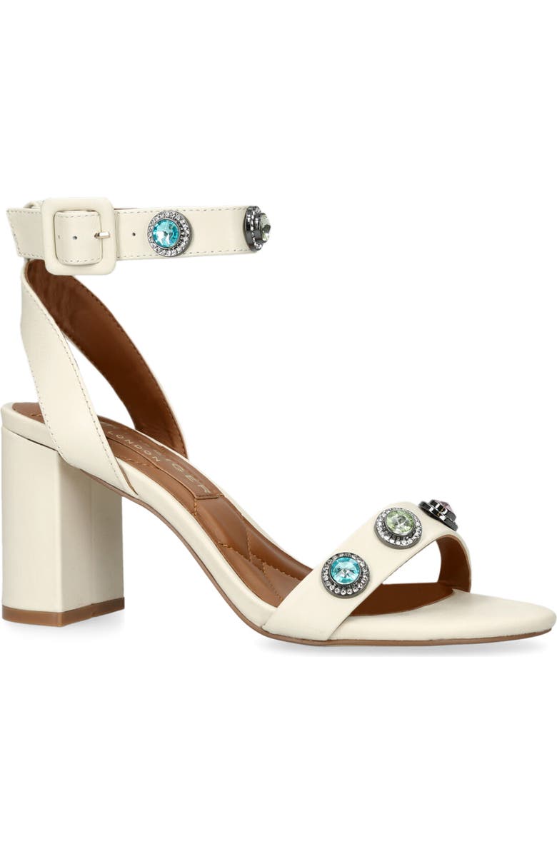 Kurt Geiger London Octavia Ankle Strap Sandal, Main, color, Bone/Comb