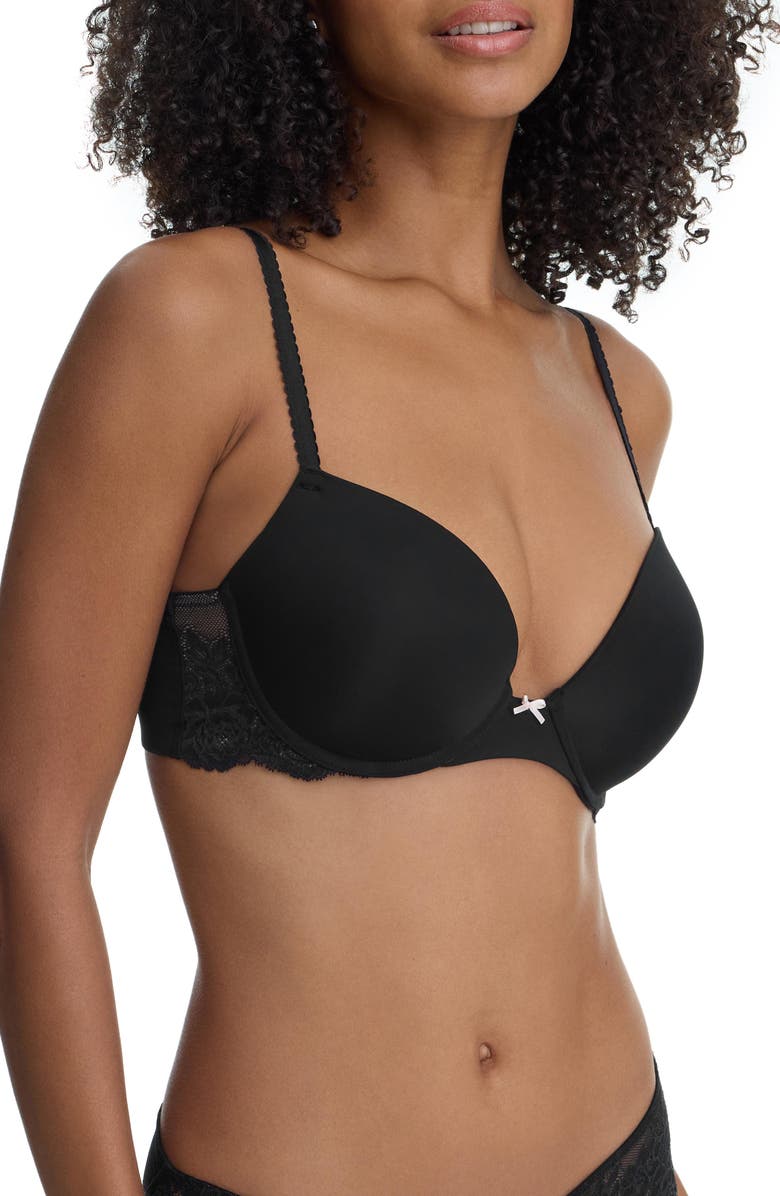 Skarlett Blue Captivate Full Coverage T-Shirt Bra, Alternate, color, Black