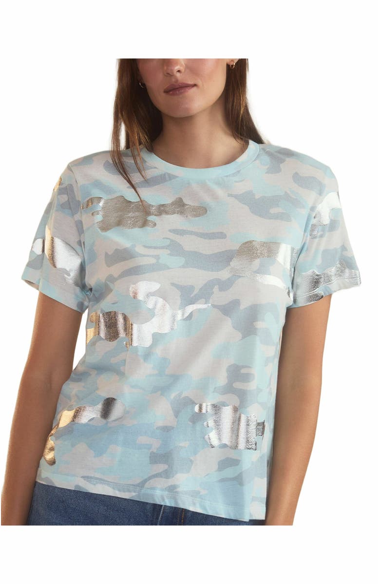 Cynthia Rowley In Plain Sight Tee, Alternate, color, Blue Camo