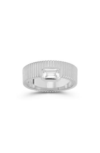 Chloe & Madison Chloe And Madison Cubic Zirconia Band Ring In Silver