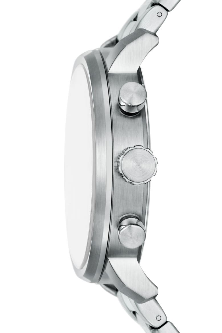 Rhett Multifunction Stainless Steel Watch, Alternate, color, SILVER