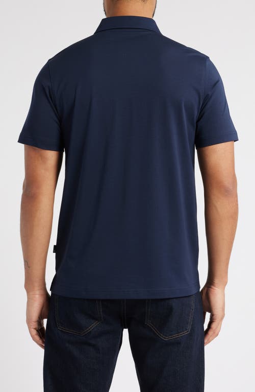 Ag Bryce Short Sleeve Polo In Deep Navy