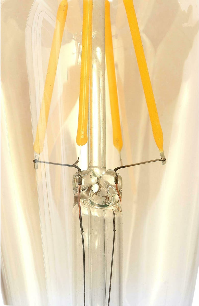 JONATHAN Y Vintage Non-Dimmable ST58-4W LED Edison Bulbs with E26 Base, 80+ CRI, Warm White 2700K, 350 Lumens, Tinted Amber, Alternate, color, Amber