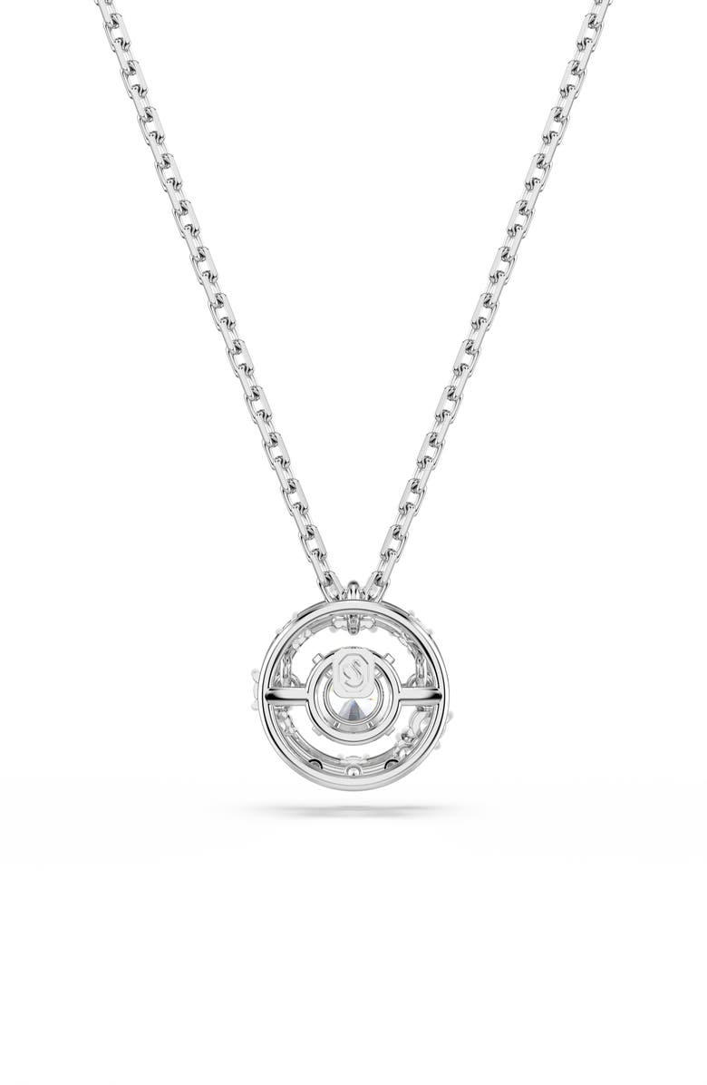 Swarovski Constella Crystal Pendant Necklace, Alternate, color, Silver/ White